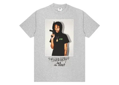 Pre-owned Ftp Men's  Black Kray Photo Tee Shirt In Heather Grey