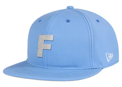 Pre-owned Ftp Men's  Bling F Logo Fitted Hat In Sky Blue