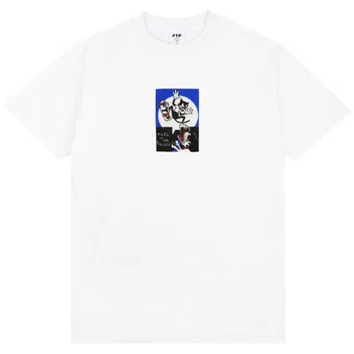 Pre-owned Ftp Men's  Cats Tee Shirt In White