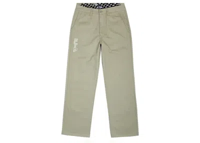 Pre-owned Ftp Men's  Chino Pant In Khaki In Brown