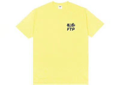 Pre-owned Ftp Men's  Community Tee Shirt In Banana In Yellow