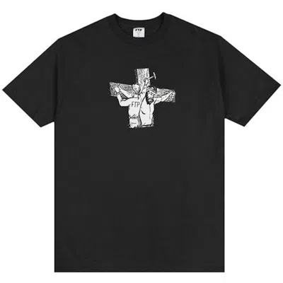 Pre-owned Ftp Men's  Cross Tee Shirt In Black