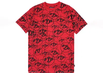 Pre-owned Ftp Men's  Crosshair Tee Shirt In Red