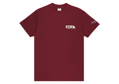 Pre-owned Ftp Men's  Diamond Dealer Tee Shirt In Maroon In Burgundy