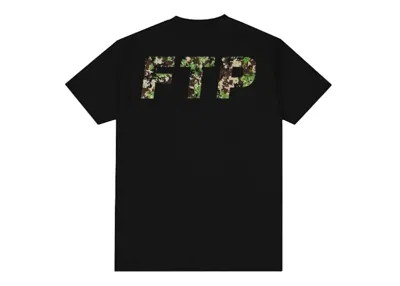 Pre-owned Ftp Men's  Digital Camo Logo Tee Shirt In Black