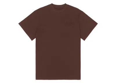 Pre-owned Ftp Men's  Embossed Logo Tee Shirt In Brown