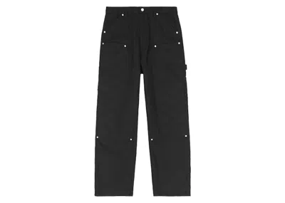 Pre-owned Ftp Men's  Embossed Logo Work Pant In Black