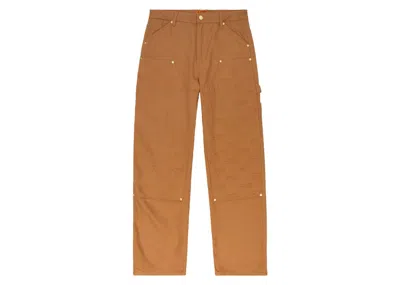 Pre-owned Ftp Men's  Embossed Logo Work Pant In Brown