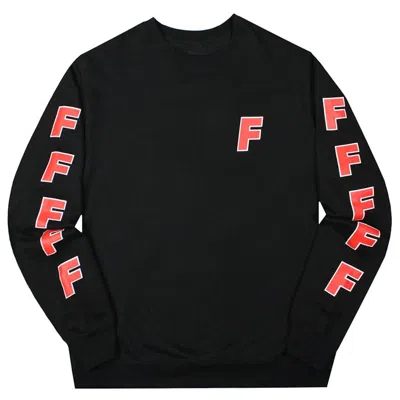 Pre-owned Ftp Men's  F Crewneck Sweatshirt In Black
