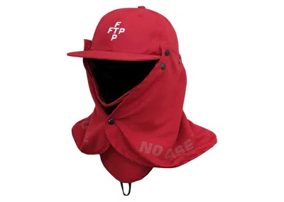 Pre-owned Ftp Men's  Facemask Cross Logo Hat In Cardinal