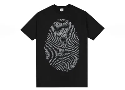 Pre-owned Ftp Men's  Fingerprint Tee Shirt In Black
