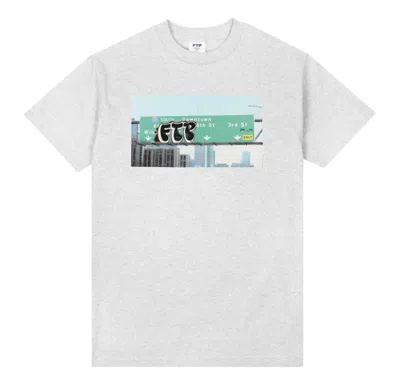 Pre-owned Ftp Men's  Freeway Tee Shirt In Ash