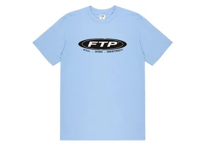 Pre-owned Ftp Men's  Kill & Destroy Tee Shirt Sky In Sky Blue