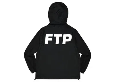 Pre-owned Ftp Men's  Logo Anorak In Jacket Black