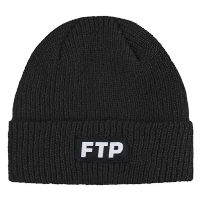 Pre-owned Ftp Men's  Logo Beanie (fw18) In Black