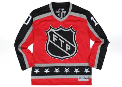 Pre-owned Ftp Men's  Made In Hell Hockey Jersey In Red