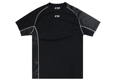 Pre-owned Ftp Men's  Mesh Piping Jersey In Black