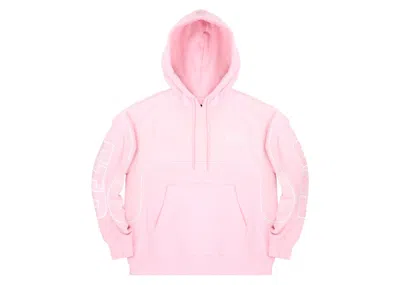 Pre-owned Ftp Men's  Mesh Piping Logo Pullover In Pink