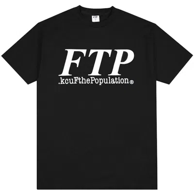 Pre-owned Ftp Men's  Og Logo Tee Shirt In Black