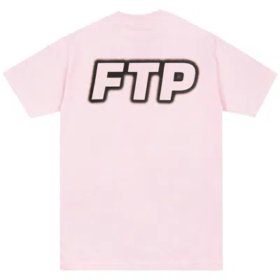 Pre-owned Ftp Men's  Outer Glow Logo Tee Shirt In Pink