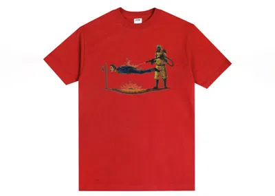 Pre-owned Ftp Men's  Pig Roast Tee Shirt In Red
