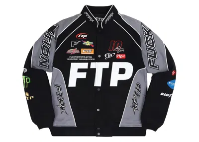 Pre-owned Ftp Men's  Pitcrew Jacket In Black