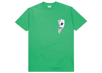 Pre-owned Ftp Men's  Poker Tee Shirt In Kelly Green