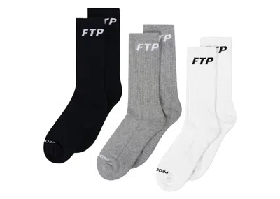 Pre-owned Ftp Men's  Pro Club Socks (3 Pack) In Multi