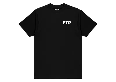 Pre-owned Ftp Men's  Puff Print Logo Tee Shirt In Black