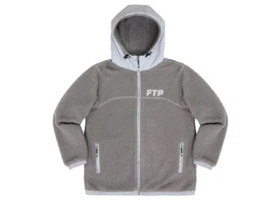 Pre-owned Ftp Men's  Reflective Polar Fleece Jacket In Gray
