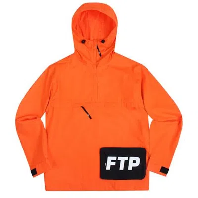 Pre-owned Ftp Men's  Ripstop Anorak In Orange