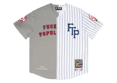 Pre-owned Ftp Men's  Rivals Baseball Jersey In Gray