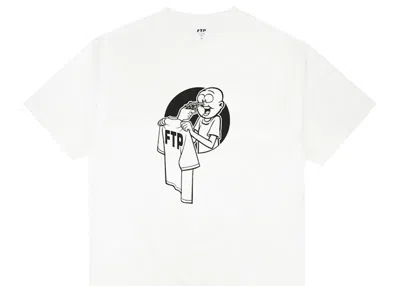 Pre-owned Ftp Men's  Rocco Tee Shirt In White