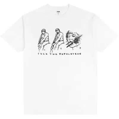 Pre-owned Ftp Men's  Shotgun Tee Shirt In White