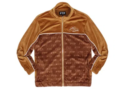 Pre-owned Ftp Men's  Signature Velour Jacket In Brown