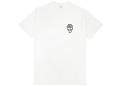 Pre-owned Ftp Men's  Skull Tee Shirt In White