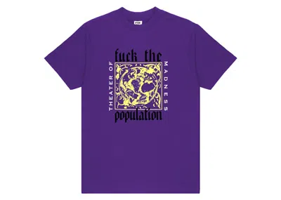 Pre-owned Ftp Men's  Theater Of Madness Tee Shirt In Purple