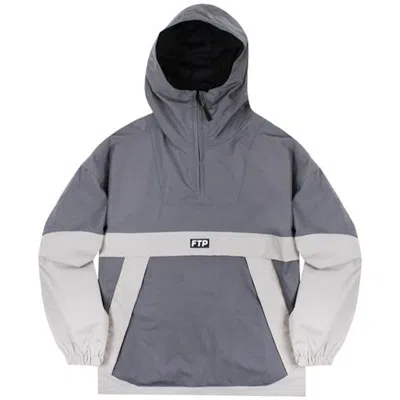 Pre-owned Ftp Men's  Two Tone Waterproof Anorak In Jacket Grey In Gray