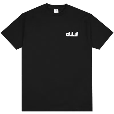 Pre-owned Ftp Men's  Upside Tee Shirt In Black