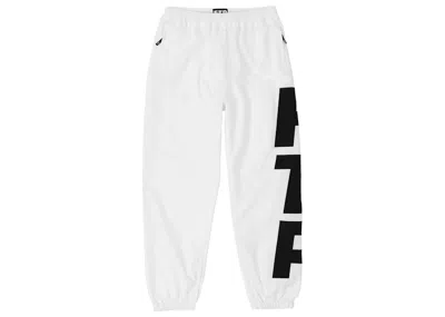Pre-owned Ftp Men's  Vertical Logo Track Pant In White