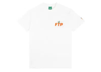 Pre-owned Ftp Men's  X Carrots Logo T-shirt In White