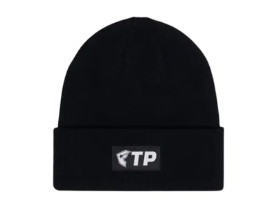 Pre-owned Ftp Men's  X Famous Logo Beanie In Black