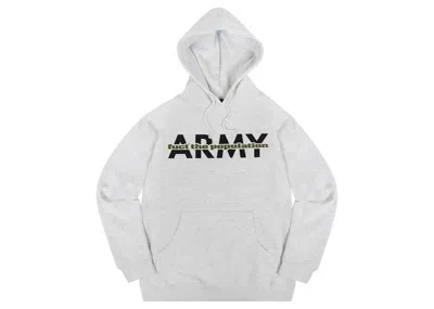 Pre-owned Ftp Men's  X Fuct Army Pullover In Heather Grey In Gray