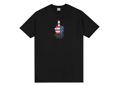 Pre-owned Ftp Men's  X Fuct Ftw Finger Tee Shirt In Black