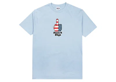 Pre-owned Ftp Men's  X Fuct Ftw Finger Tee Shirt In Powder Blue