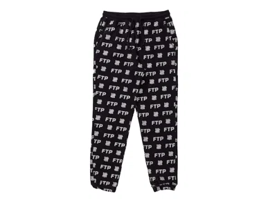 Pre-owned Ftp Men's  X Undefeated All Over Sweatpant In Black