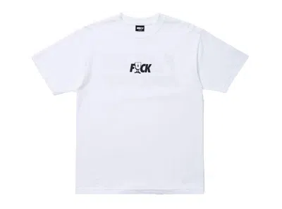 Pre-owned Ftp Men's  X Undefeated Ufuck Tee Shirt In White