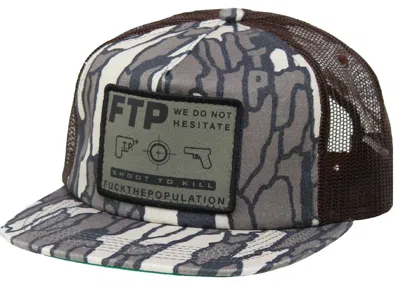 Pre-owned Ftp Shoot To Kill Trucker Hat In Treebark Camo