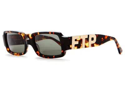Pre-owned Ftp X Crap Eyewear The  Square Sunglasses In Tortoise Bio