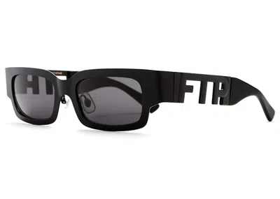 Pre-owned Ftp X Crap Eyewear The  Steel Sunglasses In Matte Black
